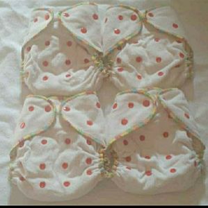 4 Bamboo Fitted Cloth Diapers